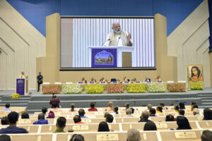Prime Minister of India, Narendra Modi speaking about Paramahansa Yogananda and Kriya Yoga. 