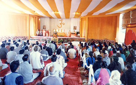 Devotees attending Satsanga in Ranchi.