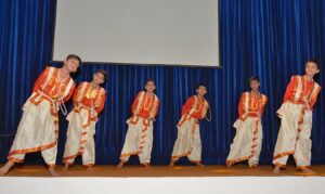 Cultural evening is held on the last day.