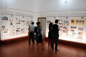 Newly displayed photo gallery at the main building.