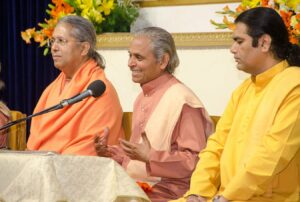 Swami Smaranananda delivers the opening talk.