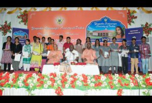 With the students who receive YSS scholarship, Madurai.