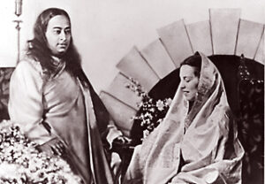 Paramahansa Yogananda with Daya Mata at Encinitas.