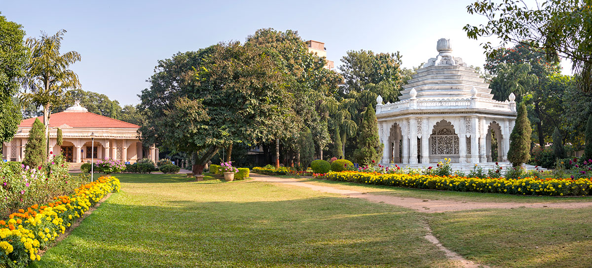 Smriti Mandir and Dhyana mandir with Garden View at YSS Ranchi
